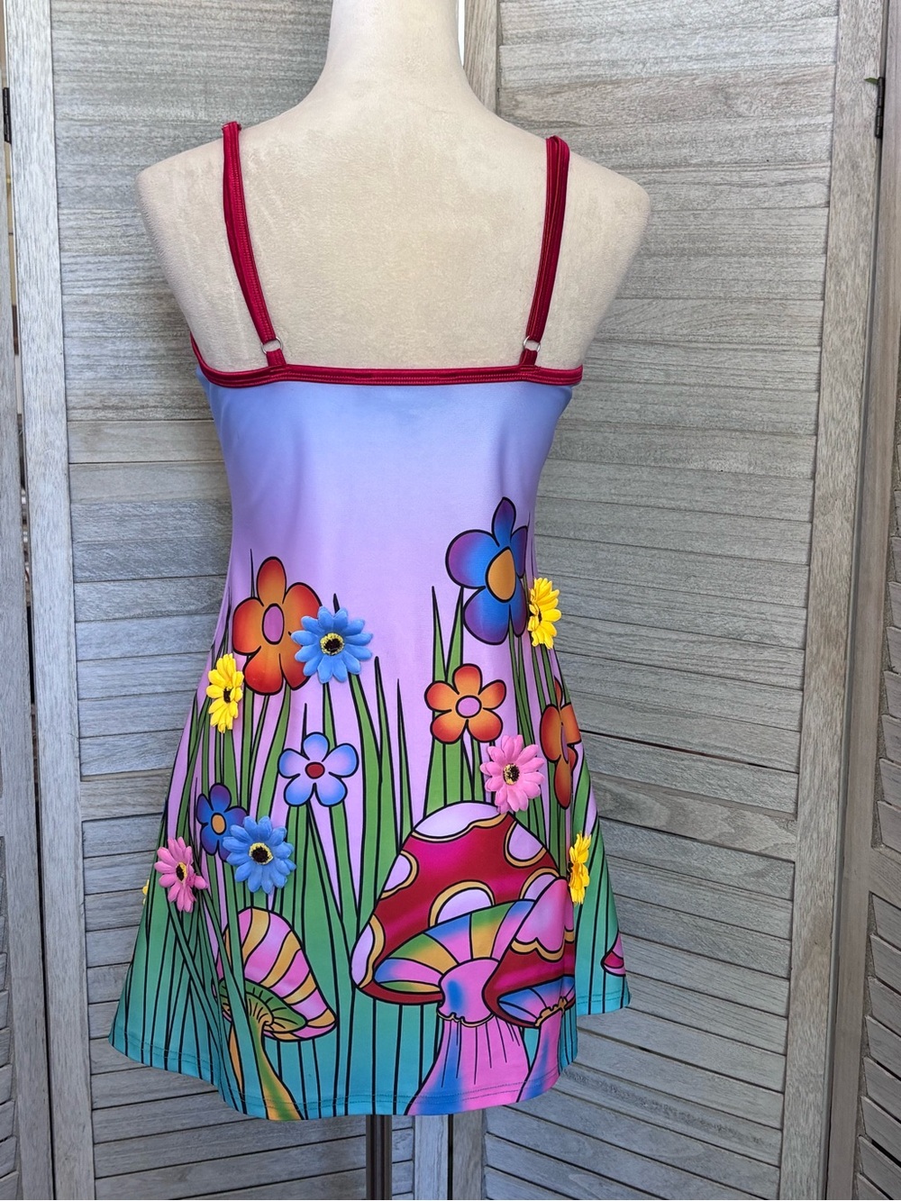 TRICKZ N TREATZ by DOLLS KILL Mushroom & Daisy Mini Dress + Deluxe Mushroom Hat - Picture 5 of 15